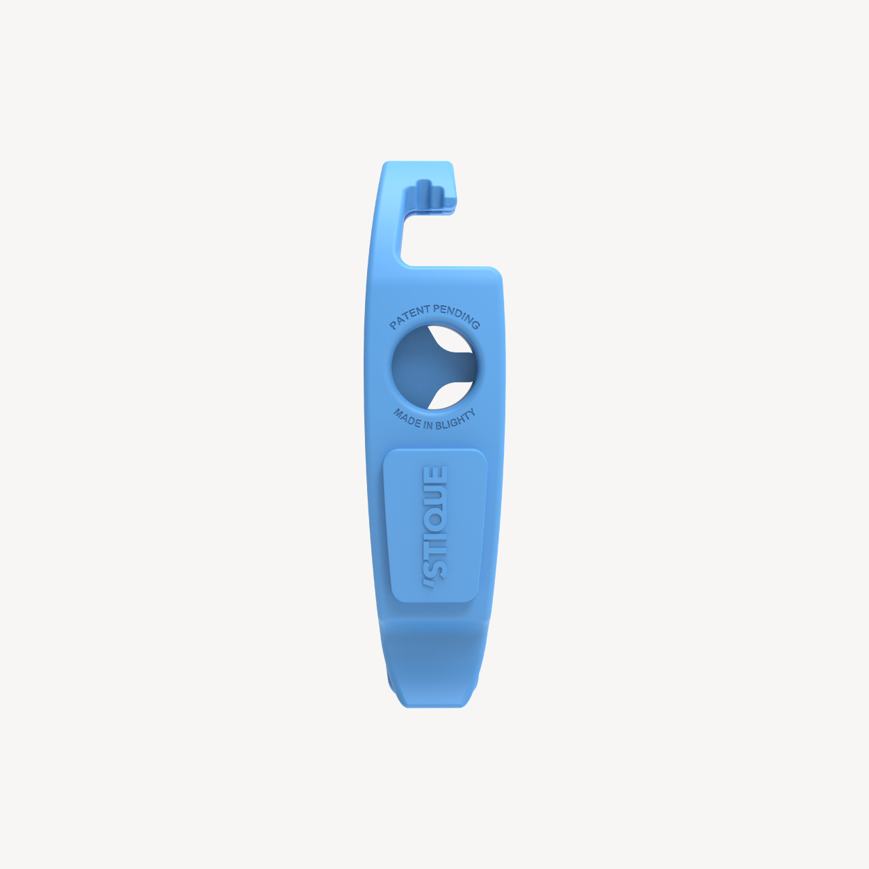 ML14 blue bike tyre levers shown clipped together in storage position