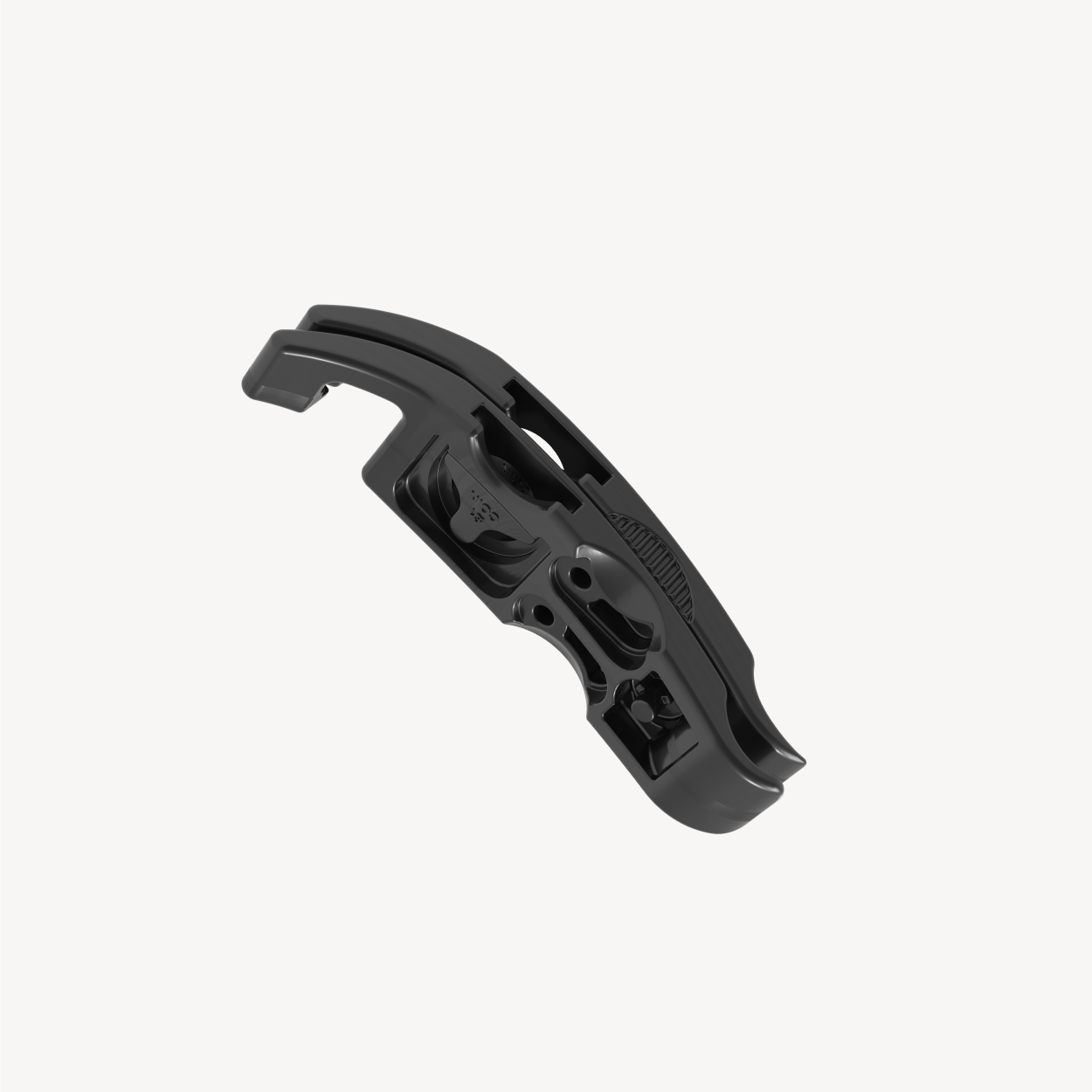 Angled view of carbon-fibre ML14CF bike tyre lever showing internal structure